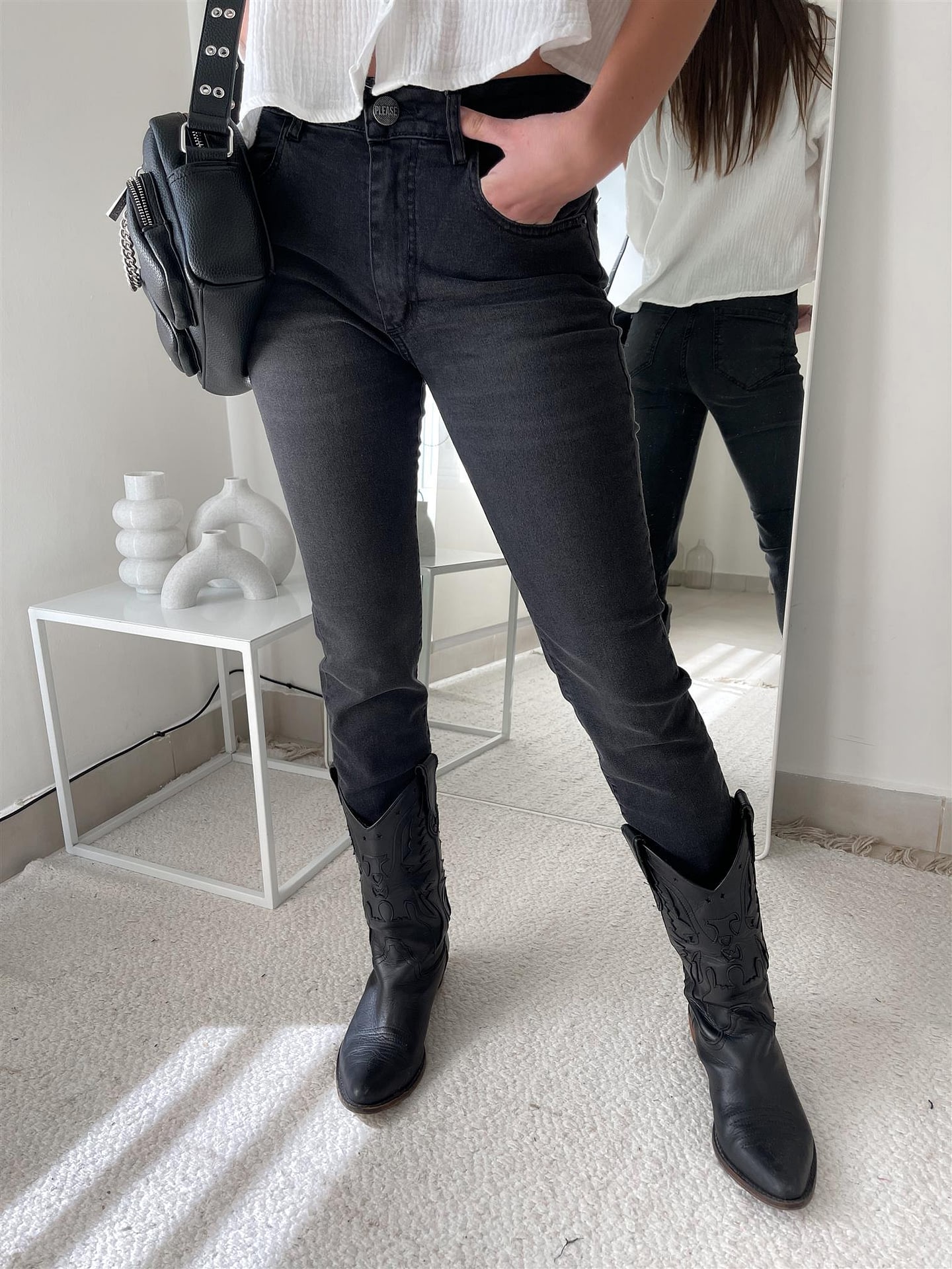 JEANS ACRUX RECTO NEGRO
