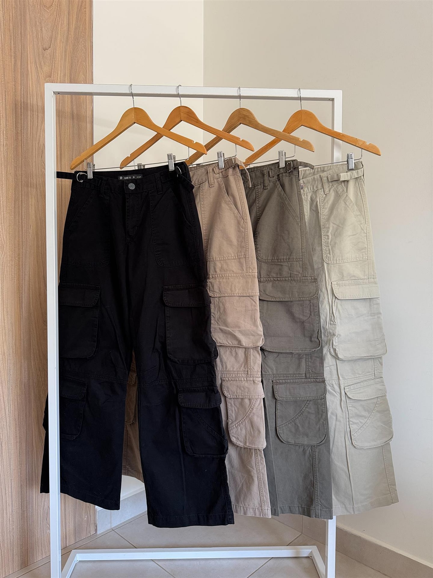 CARGO JEANS GABARDINA CORONA
