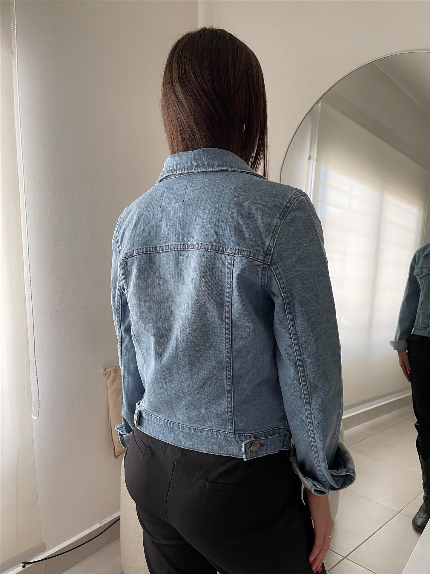 CAMPERA JEANS CELESTE CRELU