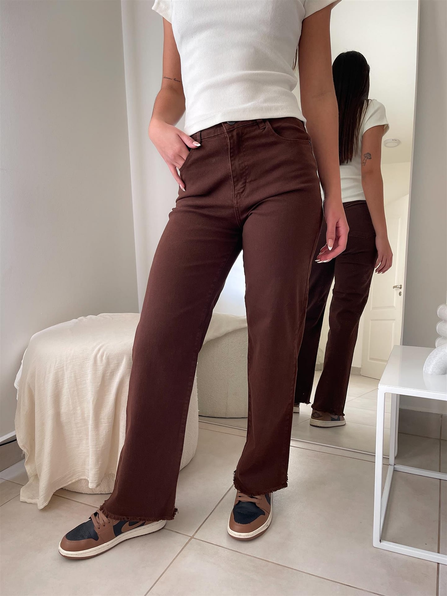 WIDE LEG LARA CHOCO