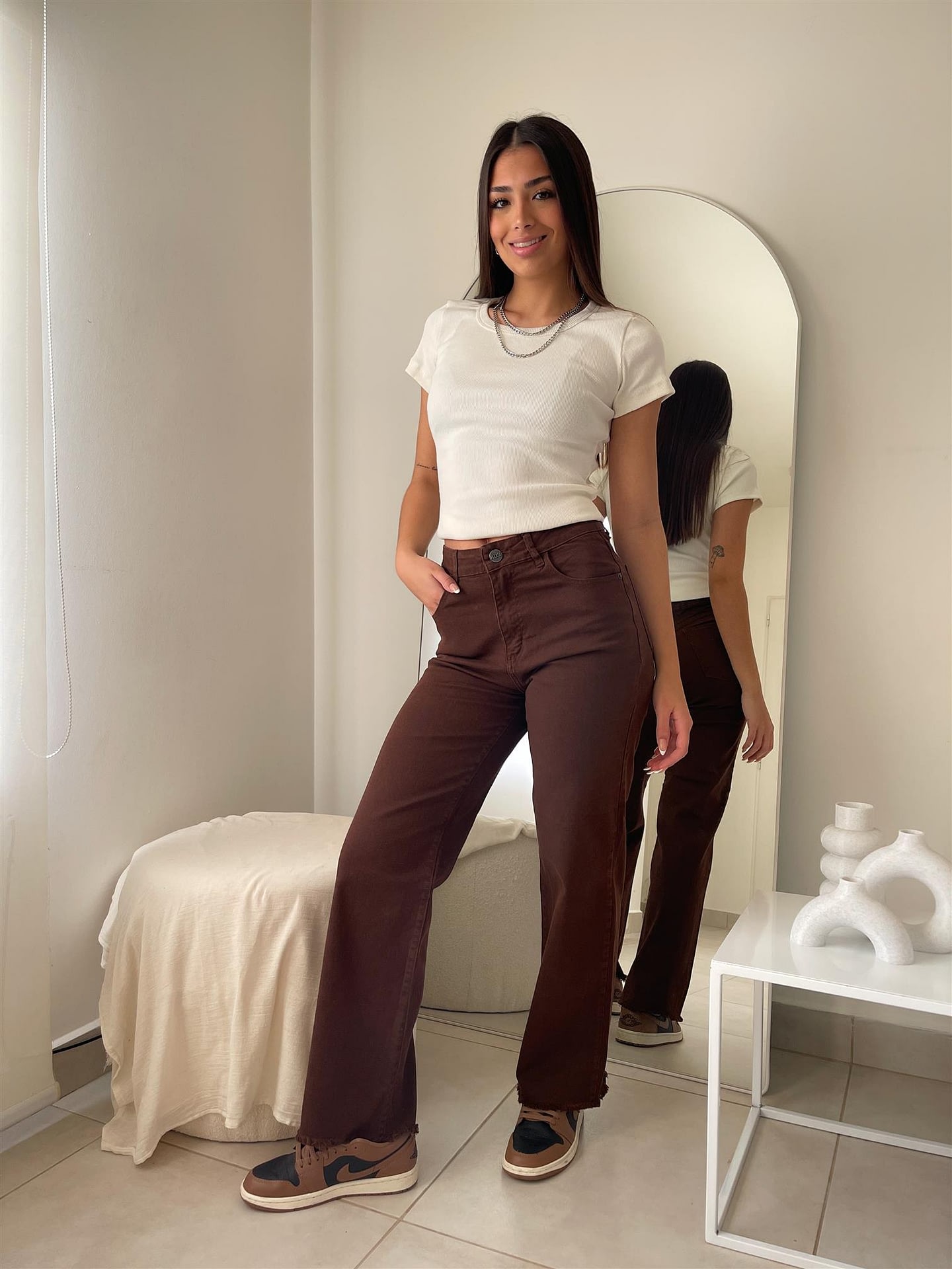 WIDE LEG LARA CHOCO
