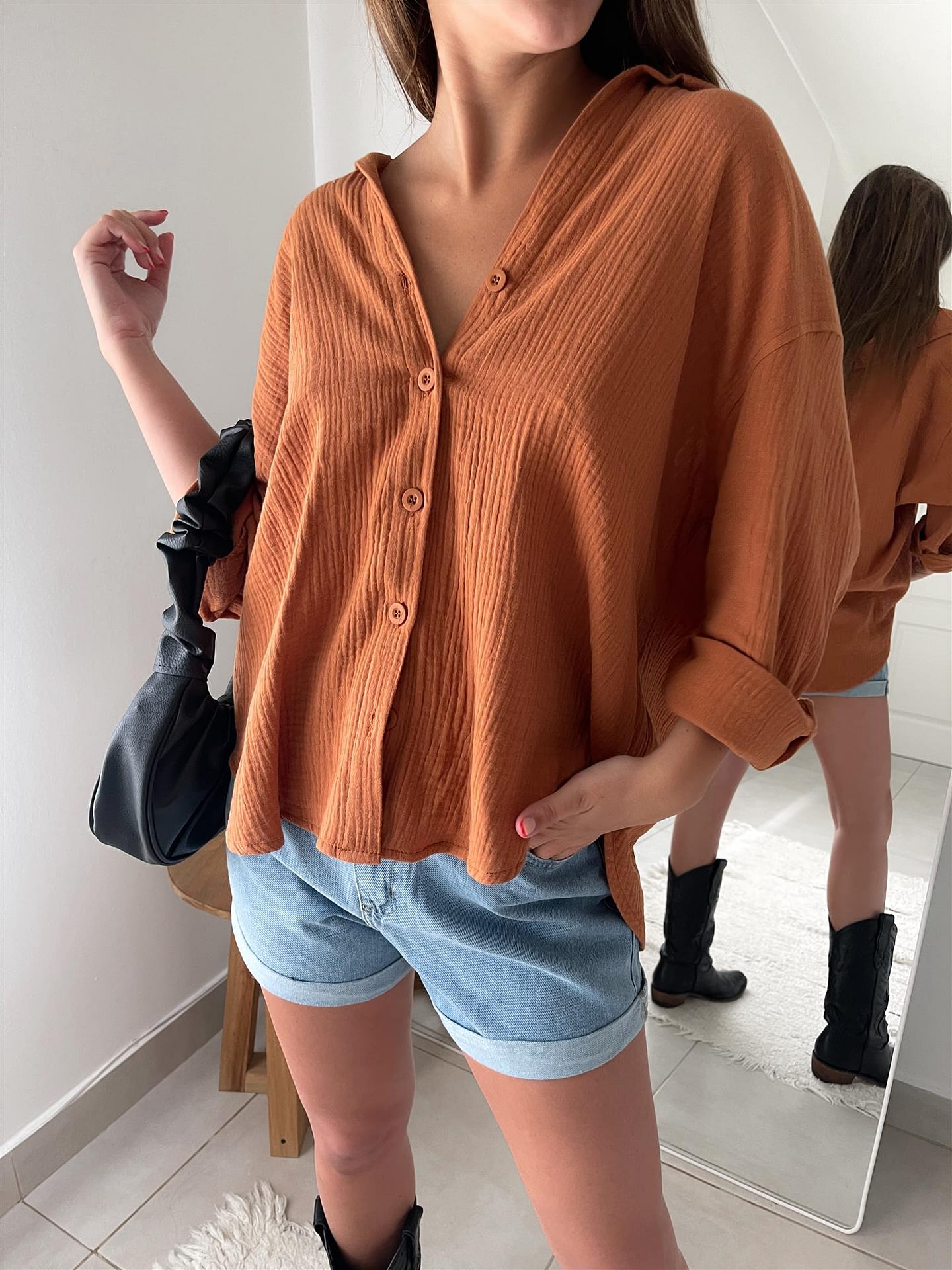 CAMISA LILA BABY COTTON